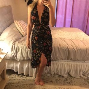 Reformation Floral Wrap Dress